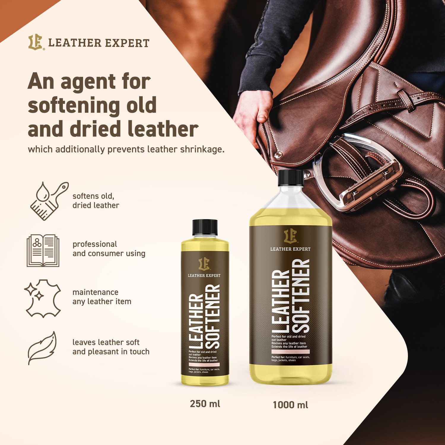 Změkčovač kůže Leather Expert Softener
